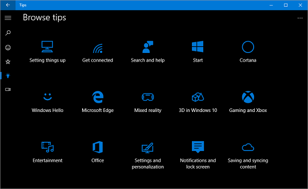 Microsoft Windows 10 Tips App Ajuda Você A Usar O Window 10 Como Um Pro