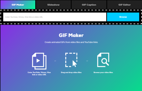 Crie um GIF animado - criador de GIFs online