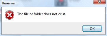 Object does not exist. Ошибка файл занят другой программой.